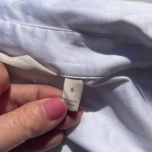 Soft Surroundings White Cotton Button Down Size Small - Picture 7 of 11